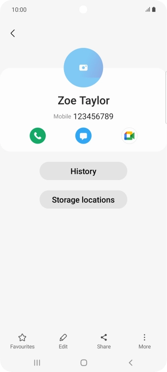 Press the Home key to return to the home screen.