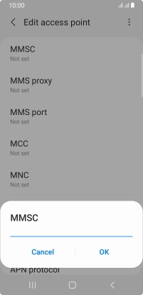Key in http://mmsc.mms.o2.co.uk:8002 and press OK.
