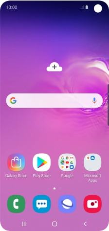 Slide your finger downwards starting from the top of the screen.