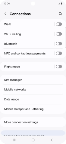 Press Wi-Fi.