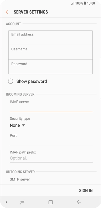 Press the drop down list below 'Security type'.
