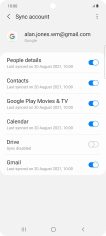 Press the Home key to return to the home screen.