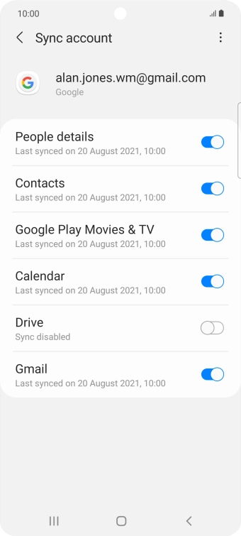 Press the Home key to return to the home screen.