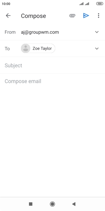 Press Subject and key in the required subject.