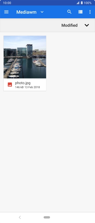Press the required file.