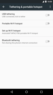 Press Set up Wi-Fi hotspot.