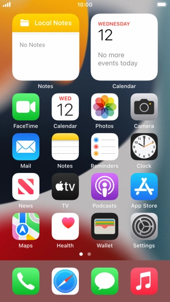 Press the phone icon.