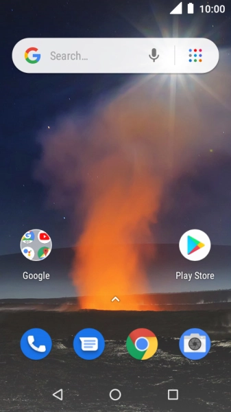 Slide your finger downwards starting from the top of the screen.
