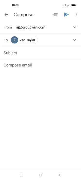 Press Subject and key in the required subject.
