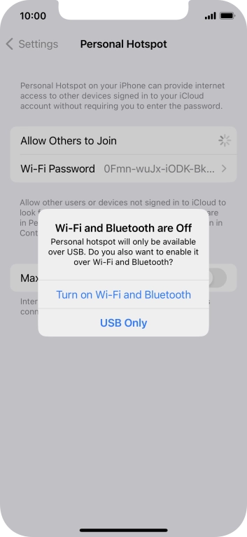 If WiFi is turned off, press Turn on Wi-Fi and Bluetooth.
