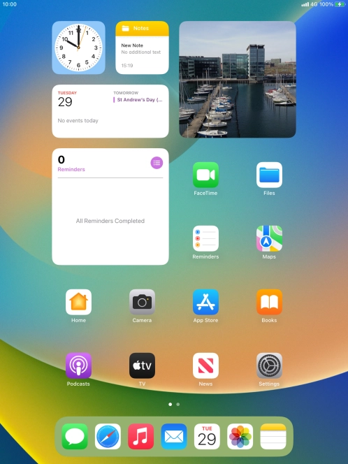 When the battery charging icon is displayed, charging is in progress.