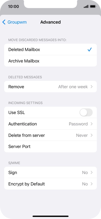 Press Authentication.