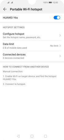 Press the Home key to return to the home screen.