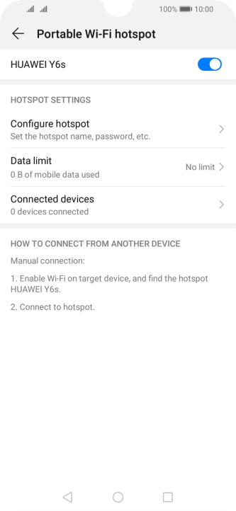 Press the Home key to return to the home screen.