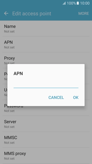 Key in wap.o2.co.uk and press OK.