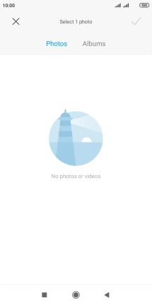 Press Albums and go to the required folder.