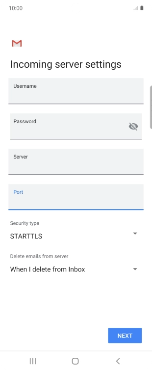 Press the drop down list below 'Security type'.