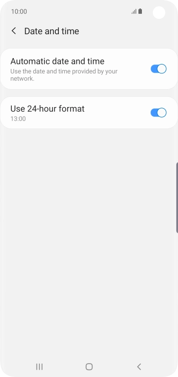 Press the Home key to return to the home screen.