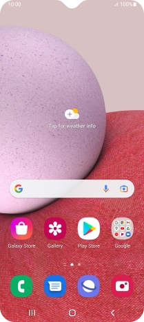 Slide two fingers downwards starting from the top of the screen.