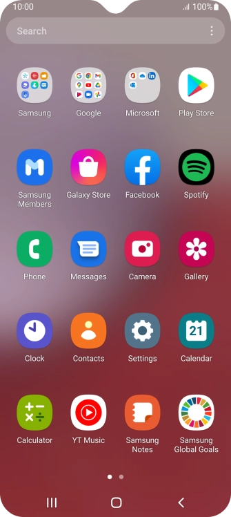 Press Samsung. Press Samsung.