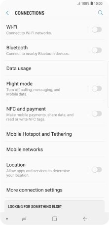 Press Data usage.