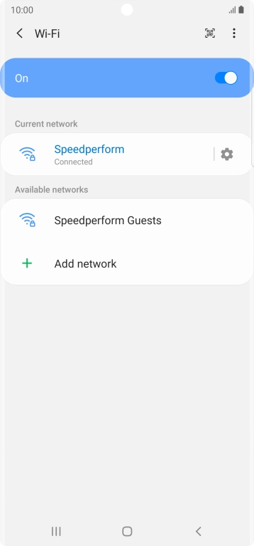Press the Home key to return to the home screen.