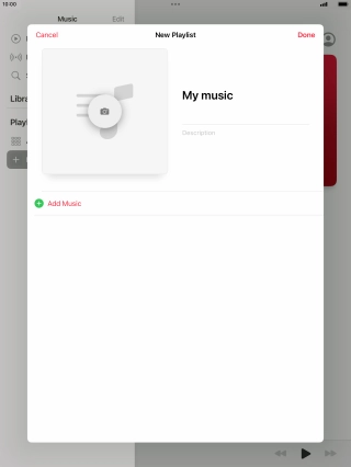 Press Add Music.