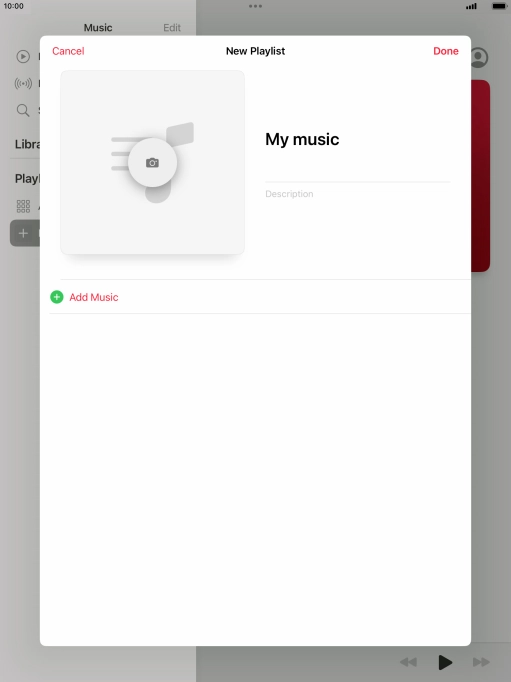 Press Add Music.
