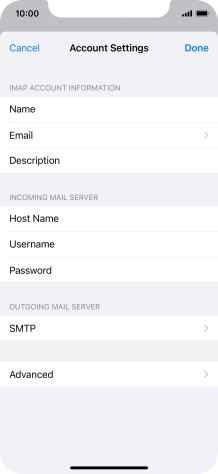 Press SMTP.