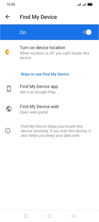 Press the Home key to return to the home screen.