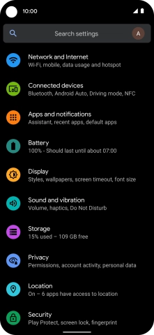 Press Apps and notifications.