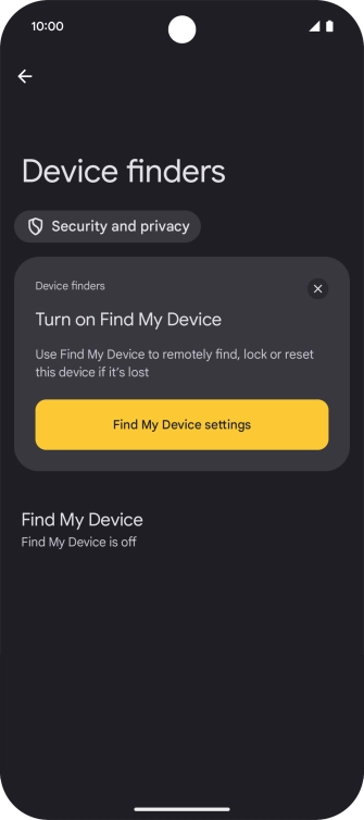 Press Find My Device.