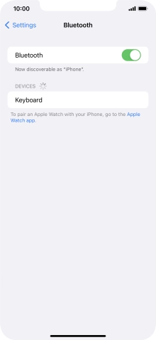 Press the required Bluetooth device and follow the instructions on the screen to pair the device with your phone.