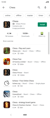 Press the required app.