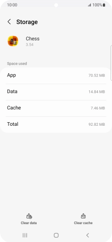 Press Clear cache.