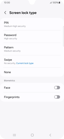 Press Fingerprints.
