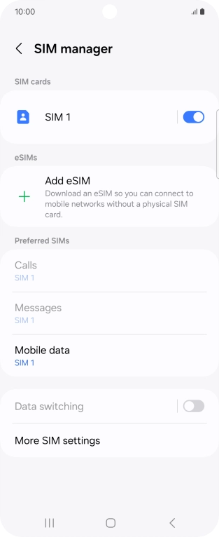 Press Add eSIM.