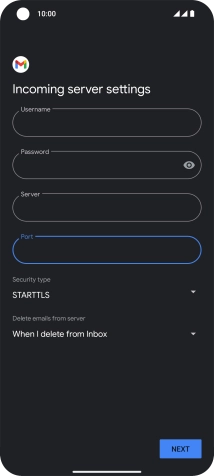 Press the drop down list below 'Security type'.