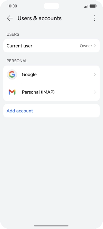 Press the menu icon. Press the menu icon.