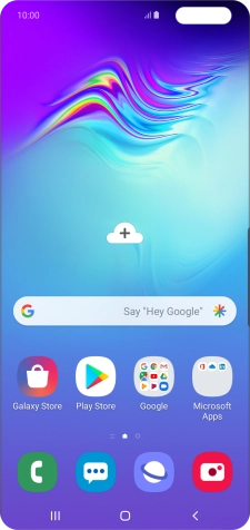 Press the message icon.