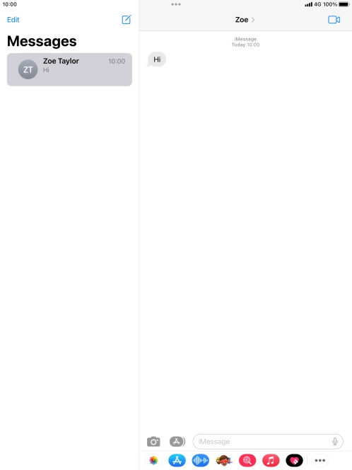 Press the Home key to return to the home screen.