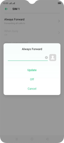 Press Off.