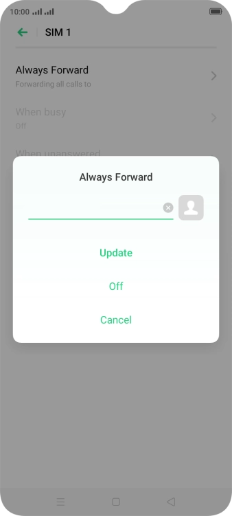 Press Off.