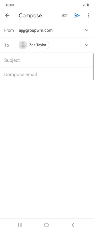 Press Subject and key in the required subject. Press Subject and key in the required subject.