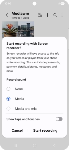 Follow the instructions on the screen to select the required settings.