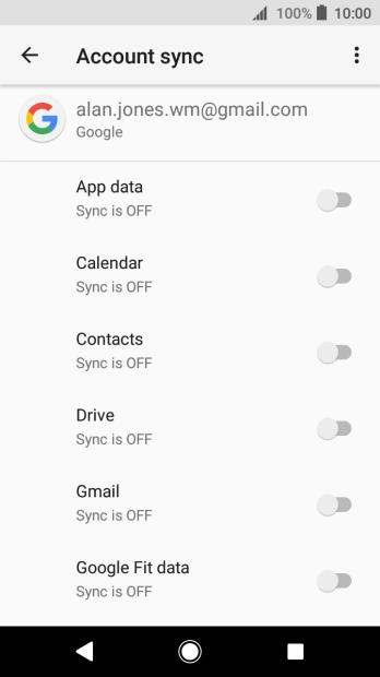 Press the indicator next to 'Contacts' to turn on the function.