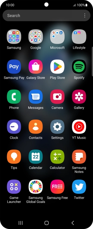 Press Samsung.