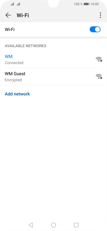 Press the Home key to return to the home screen.