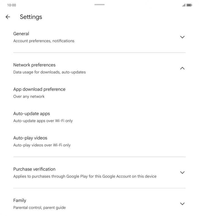 Press Auto-update apps. Press Auto-update apps.