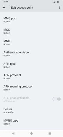 Press MMS port.